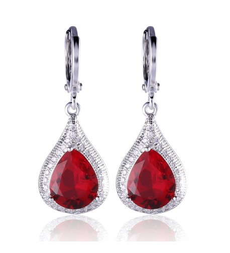 GULICX Rhinestone Elegant leverback Earrings