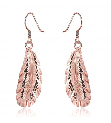 Plated Feather Earrings Fashion DreamSter