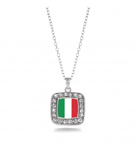 Italian Classic Silver Crystal Necklace