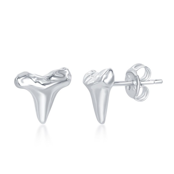 Sterling Silver Polish Shark Earrings Sterling Silver Polish Shark Earrings