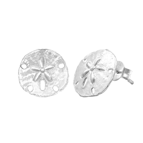 Sterling Silver Sand Dollar Earrings