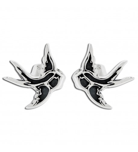 Swooping Sparrow Surgical Steel Earrings