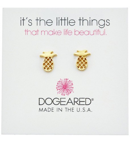 Dogeared Little Things Pineapple Earrings