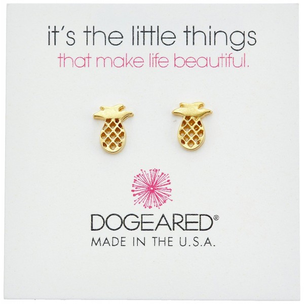 Dogeared Little Things Pineapple Earrings
