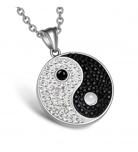 Yin Yang Magic Balance Amulet Crystals Simulated Onyx White Simulated ...