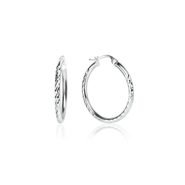 Sterling Polished Textured Click Top Earrings Sterling Polished Textured Click Top Earrings