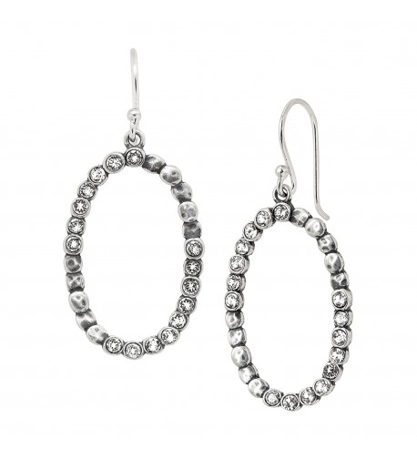 Silpadasterling Silver Oval Glitz Earrings