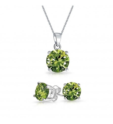 Bling Jewelry Simulated Peridot Sterling