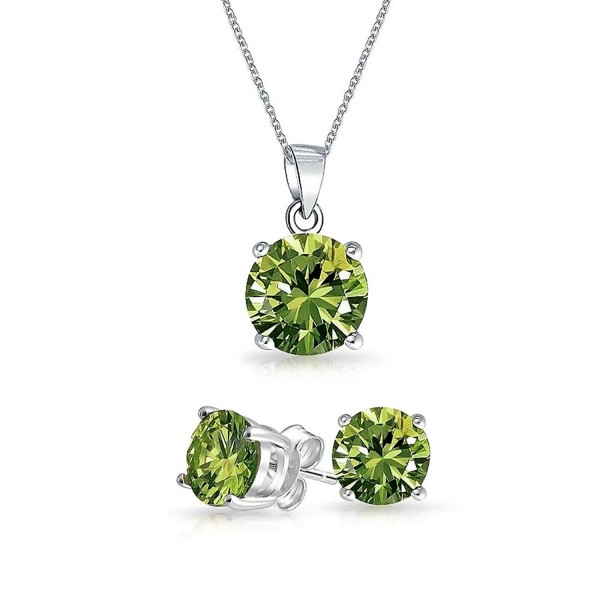 Bling Jewelry Simulated Peridot Sterling