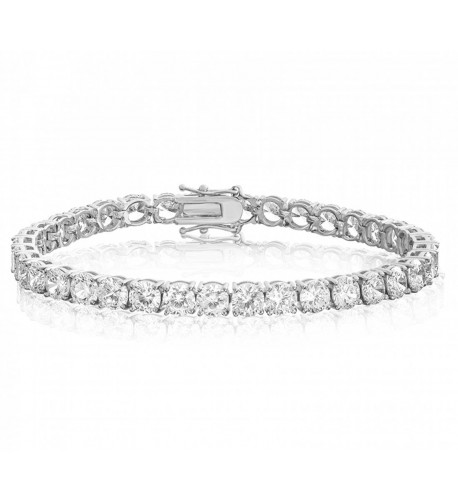 Realistic Simulated Bracelet Platinum zirconia