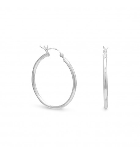 Sterling Silver Hoop Earrings Click