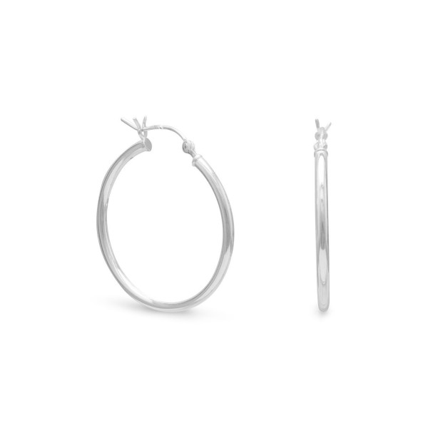 Sterling Silver Hoop Earrings Click