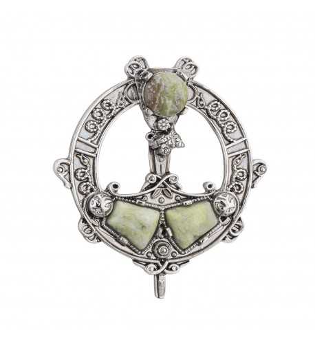 Tara Brooch Rhodium Plated Connemara