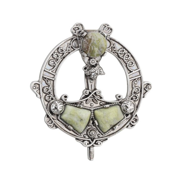 Tara Brooch Rhodium Plated Connemara