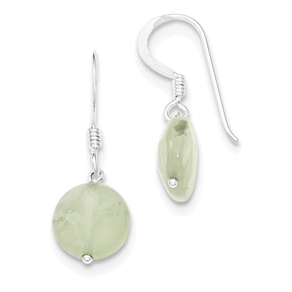 Jewelry Adviser Earrings Sterling Prehnite