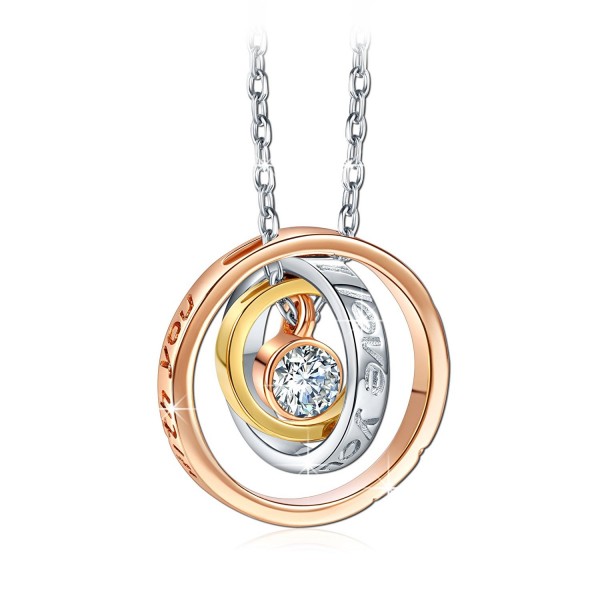 QIANSE Necklace Sterling Necklaces Anniversary QIANSE Necklace Sterling Necklaces Anniversary