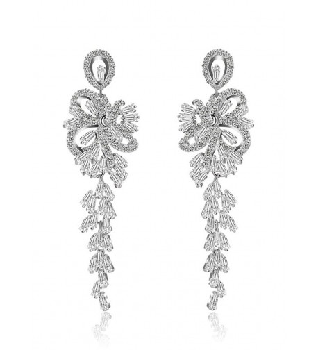 HowFitU Shining Hanging Chandelier Earrings