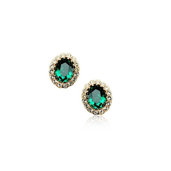 Emerald Swarovski Elements Zirconia Earrings