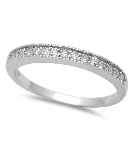 Ladies Micro Zirconia Sterling Silver