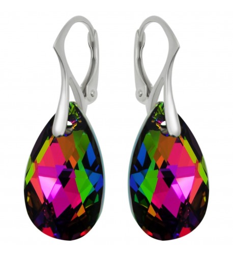 Royal Crystals Swarovski Multicolored Leverback