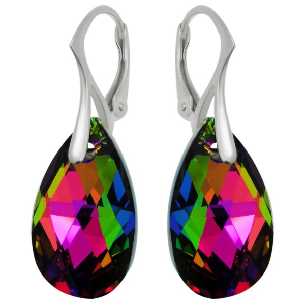 Royal Crystals Swarovski Multicolored Leverback