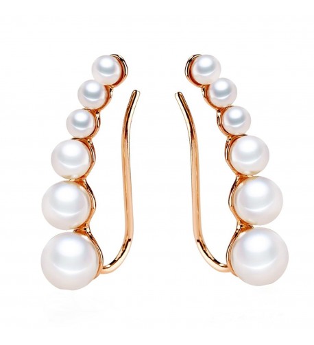 Crawler Earrings Climbers Pearl Jewelry