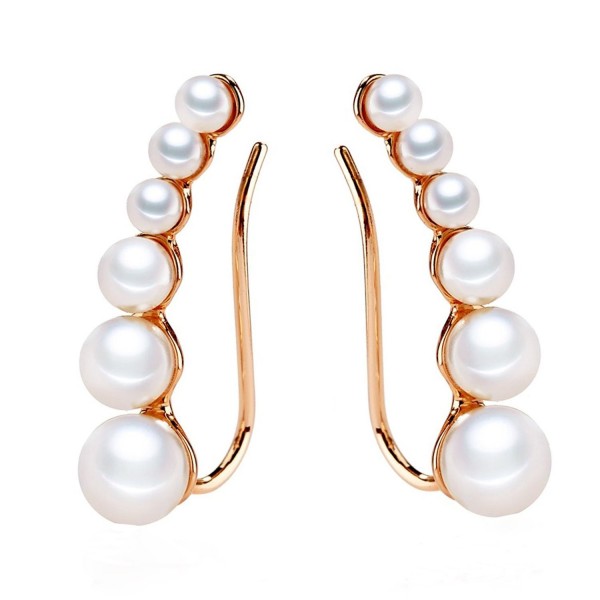 Crawler Earrings Climbers Pearl Jewelry