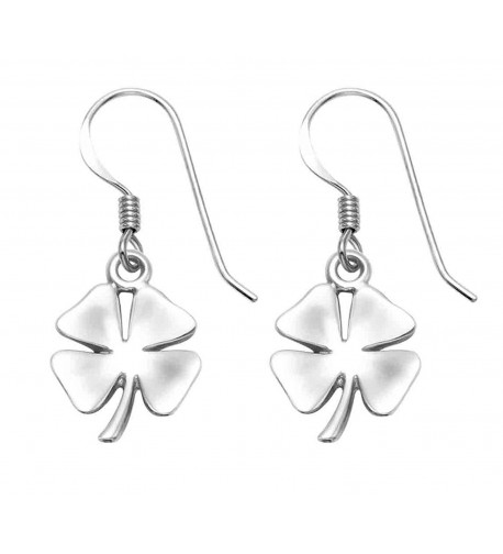 Sterling Silver Four Clover Earrings