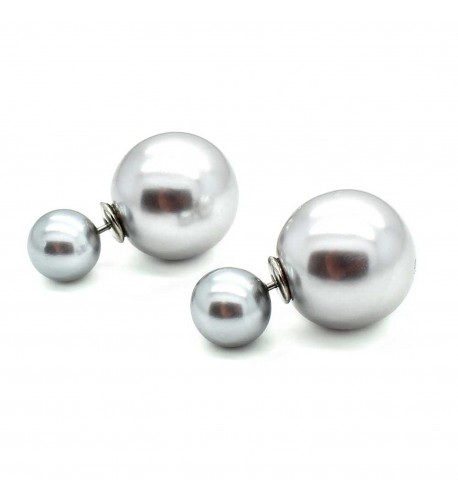 KIS Jewelry Gray Faux pearl Earring