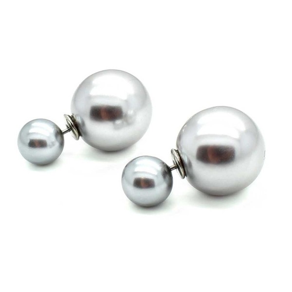 KIS Jewelry Gray Faux pearl Earring