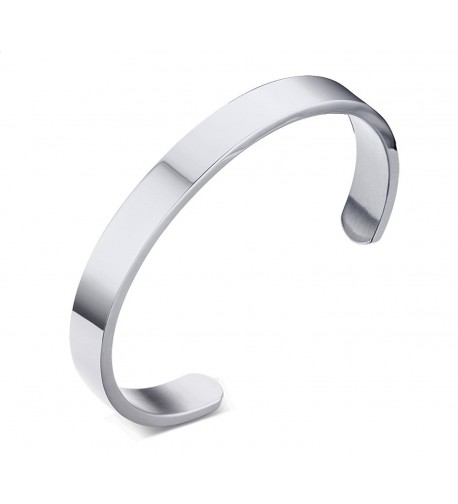 Engraving Stainless Steel Bangle Bracelets