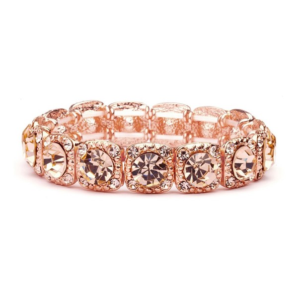 Mariell Crystal Stretch Bridesmaid Bracelet