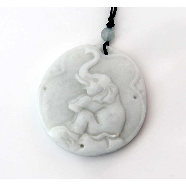 Light Natural Elephant Amulet Pendant