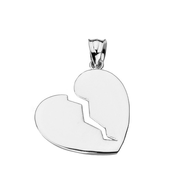 Sterling Silver Broken Heart Pendant