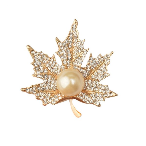 CHUYUN Graceful Pearl Maple Brooch