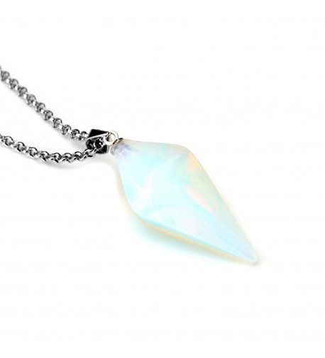 Gemstone Jewelry Hexagonal Pointed Necklace