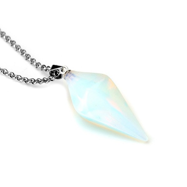 Gemstone Jewelry Hexagonal Pointed Necklace