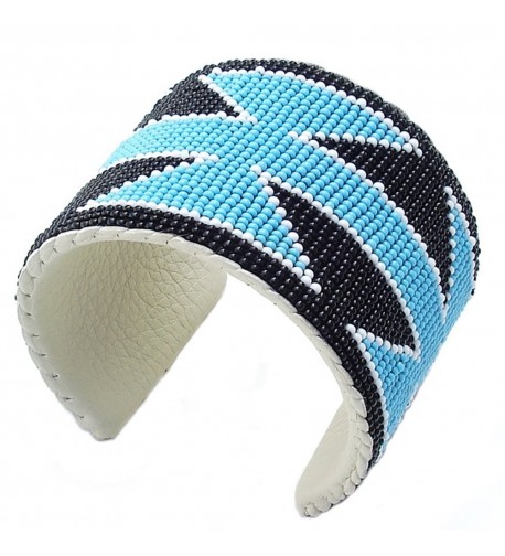 Turquoise Beadwork Beaded Bracelet Western