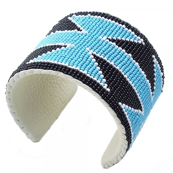 Turquoise Beadwork Beaded Bracelet Western