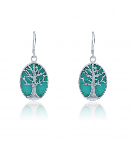 Sterling Silver Natural Turquoise Earrings