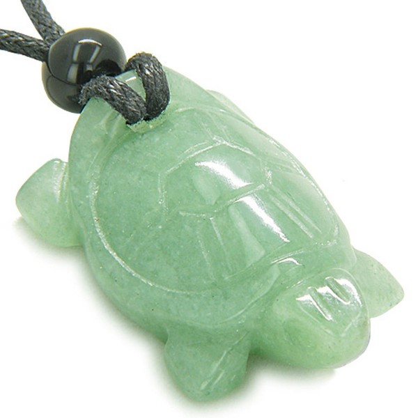 Amulet Turtle Quartz Pendant Necklace