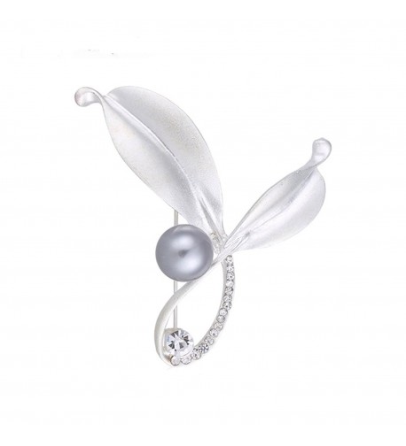 CHUYUN Simple Pearl Flower Brooch