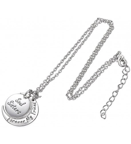 Sister Forever Friend Pendant Necklace