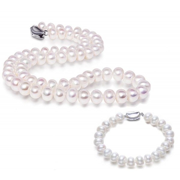 JYX Freshwater Pearl Necklace Bracelet