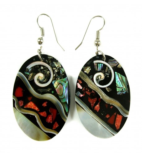 Handmade Abalone Dangle earrings DA117