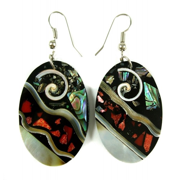 Handmade Abalone Dangle earrings DA117