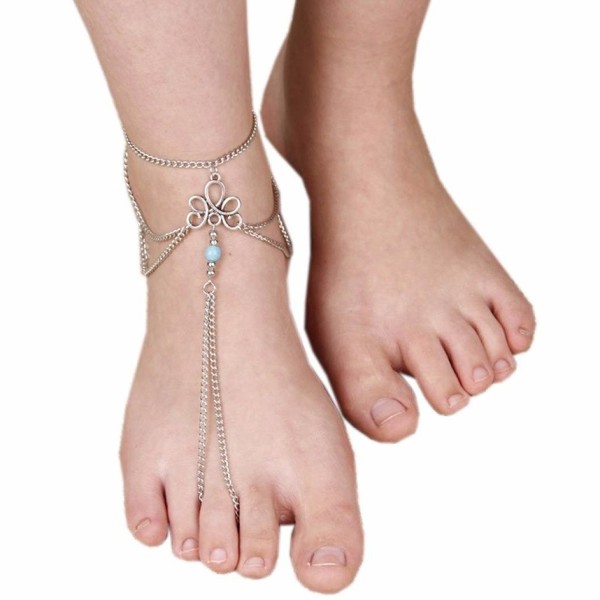 Barefoot Sandal Tassel Jewelry Anklet