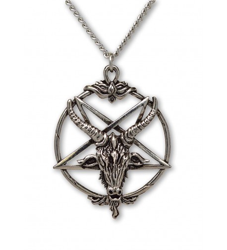 Baphomet Inverted Pentacle Satanic Necklace