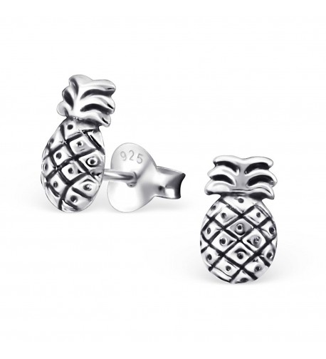 Sterling Silver Pineapple Earrings 27472