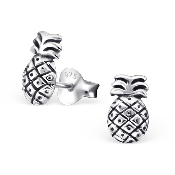 Sterling Silver Pineapple Earrings 27472